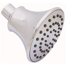 Premier 1-Spray 4.1 in. Single Wall Mount Low Flow Fixed Shower Head in CHROME