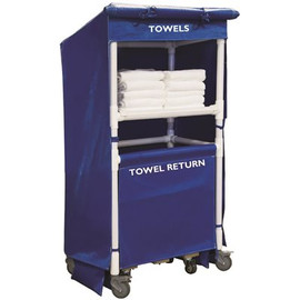 Royal Basket Trucks TOWEL STATION 1SHELF BLUE 32