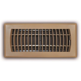 TruAire 4 in. x 10 in. Brown Plastic Floor Register