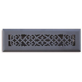 TruAire 4 in. x 10 in. Ornamental Scroll Design in Matte Black