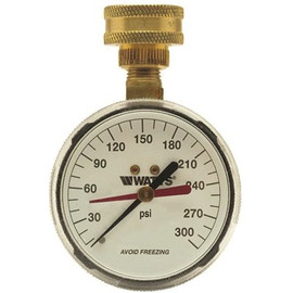 Watts 2-1/2 in. Hose Connection Pressure Gauge