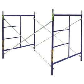 Saferstack 7 ft. x 5 ft. x 5 ft. 1-Story Steel Mason Scaffolding Tower Set System with Cross Braces, 9920 lbs. Capacity