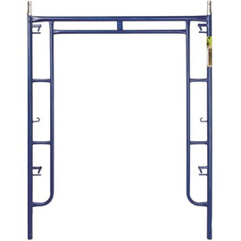 MetalTech Saferstack 76 in. x 60 in. Blue Walk Tru-Arch Scaffold Frame