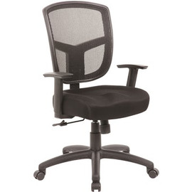 BOSS Office Products Black Contract Mesh Task Chair