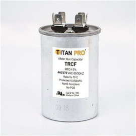 TITAN 15 MFD 440/370-Volt Round Run Capacitor