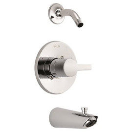 Delta Compel 1-Handle Tub and Shower Faucet Trim Kit in Chrome with Less Showerhead (Valve and Showerhead Not Included)