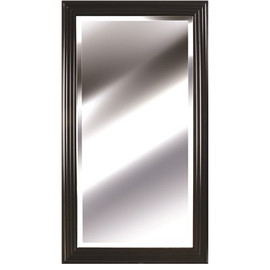 Pinnacle Large Rectangle Black Casual Mirror (53.80 in. H x 29.8 in. W)