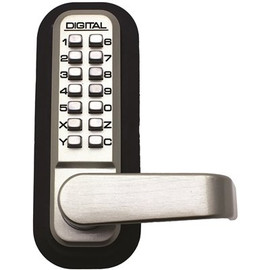2835 Double Combination Satin Nickel Keyless Mechanical Passage Door Handle Lock Handleset