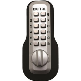 Single Cylinder Satin Chrome Digital Keypad Deadbolt