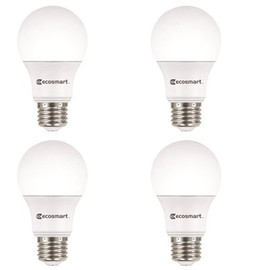 EcoSmart 100-Watt Equivalent A19 Non-Dimmable LED Light Bulb Cool White (4-pack)