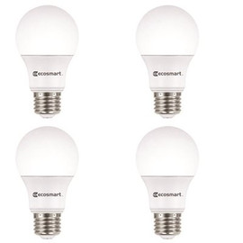 EcoSmart 100-Watt Equivalent A19 Non-Dimmable LED Light Bulb Cool White (4-pack)