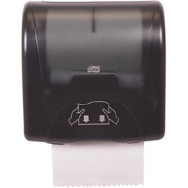 TORK 7.5 in. Series Mini Mechanical Black Paper Towel Dispenser