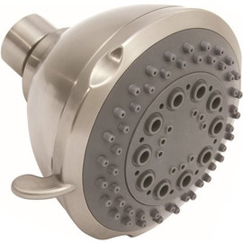 Premier 5-Spray 3.5 in. Fixed Shower Head in Brushed Nickel