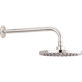Premier 1-Spray Patterns 1 with 1.8 GPM 8 in. Wall Mount Rain Fixed Shower Head in Chrome