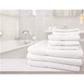 Oxford Gold 27 in. x 50 in. 14 lbs. White Bath Towel with Dobby Border (48 Each per Case)