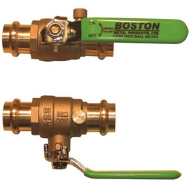 B-Press Style Ball Valve with Drain 1 in. Lead Free