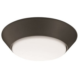 Lithonia Lighting Versi Lite 7 in. 9-Watt Textured Bronze Integrated LED Flush Mount