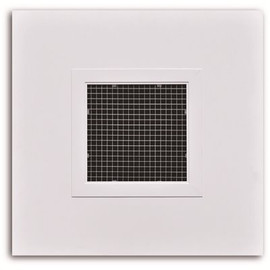 TruAire Steel T-Bar Panel Return Air Grille with Acrylic Egg-Crate Core - 10 in. Round collar