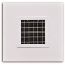 TruAire Steel T-Bar Panel Return Air Grille with Aluminum Egg-Crate Core - 12 in. Square neck