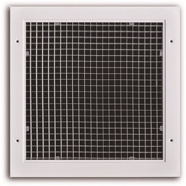 TruAire 14 in. x 14 in. Acrylic Egg-Crate Surface Mount Return Air Grill