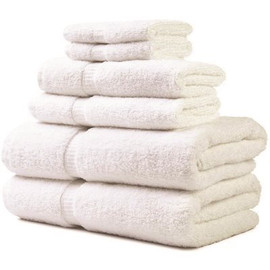 24 in. x 50 in. 10.5 lb. Bath Towel with Dobby Border in White (Case of 60)