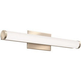 Lithonia Lighting Contractor Select Contemporary Cylinder 2-Light Brushed Nickel 3K LED Vanity Light