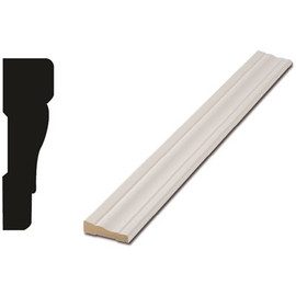 Woodgrain Millwork 0.591 in. D 2.25 in. W Medium Density Fiberboard (MDF) Door and Window Casing Molding