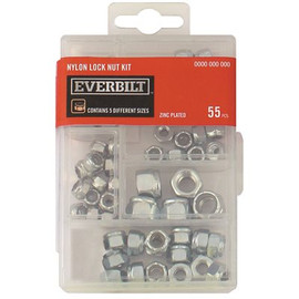 Everbilt 55-Piece Zinc-Plated Nylon Locknut Kit