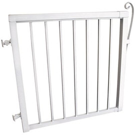 Peak Aluminum Railing 42 in. x 40 in. White Aluminum Deck Railing Picket Gate