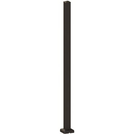 PEAK Aquatine 2 in. x 2 in. x 4.18 ft. Black Aluminum Hard Surface Pool Fence Post