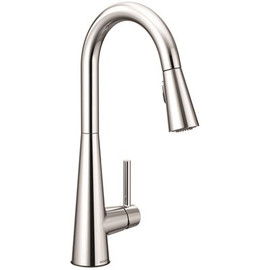 MOEN Sleek Single-Handle Pull-Down Sprayer Kitchen Faucet with Reflex and Power Clean in Chrome