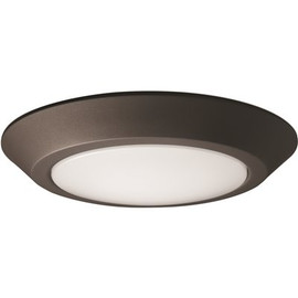 Satco 60-Watt Mahogany Bronze Integrated LED Flush Mount