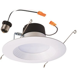 Halo LT 5 in./6 in. 5000K White Integrated LED Recessed Ceiling Light Fixture Retrofit Trim at 90 CRI Daylight