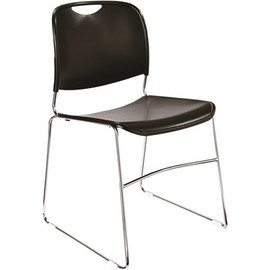 NATIONAL PUBLIC SEATING CMPCT STACK CHAIR BLACK