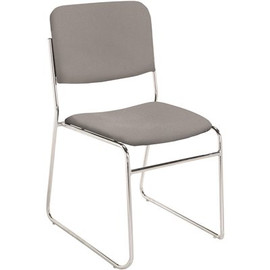 NATIONAL PUBLIC SEATING FABRIC STACK CHAIR CLSSC GRY