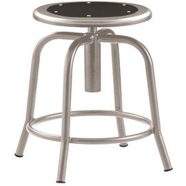 NATIONAL PUBLIC SEATING ADJ HGT STOOL BLACK/GREY