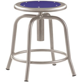 NATIONAL PUBLIC SEATING ADJ HGT STOOL PERS BLUE/GRY