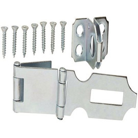 Everbilt 3 in. Zinc-Plated Double Hinge Safety Hasp