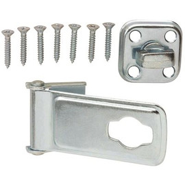 Everbilt 3-1/2 in. Zinc-Plated Latch Post Safety Hasp