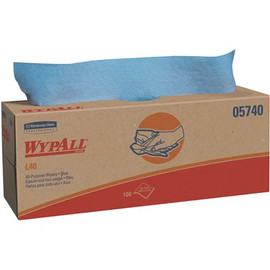 WYPALL WYPALL L40 WIPERS IN A POP-UP BOX, BLUE, 16.4 IN. X 9.8 IN., 100 PER BOX