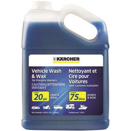 Karcher 1 Gal. Car Wash & Wax Pressure Washer Cleaning Detergent Soap Concentrate