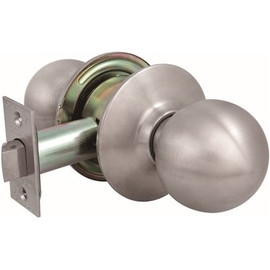 US Lock 2010 Series GR2 2-3/4 in. Backset US32D Passage Hall/Closet Ball Door Knob