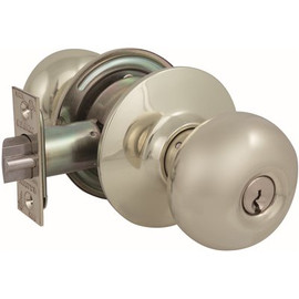 US Lock 2010 Series GR2 Entrance Plymouth Door Knob US3 SC1 2-3/8 in. Backset