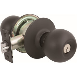 US Lock 2010 Series GR2 Entrance Ball Door Knob US10B SC1 2-3/8 in. Backset