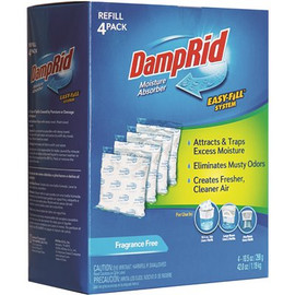 DampRid 10.5 oz. Fragrance Free Moisture Absorber Refill Pouch (4-Pack)