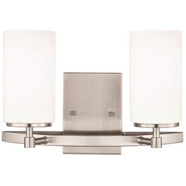 Sea Gull Lighting Alturas 2-Light Brushed Nickel Vanity Light