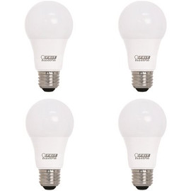 60-Watt Equivalent A19 Dimmable CEC Title 20 Compliant ENERGY STAR 90+ CRI LED Light Bulb, 2700K Soft White (4-Pack)