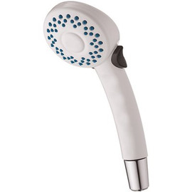 Delta Fundamentals 2-Spray 2.8 in. Single Wall Mount Handheld Shower Head in White