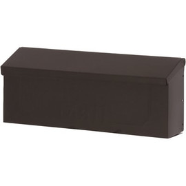 GibraltarÂ Mailboxes Townhouse Black, Small, Steel, Horizontal, Wall Mount Mailbox