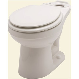 Gerber Plumbing Maxwell 1.28/1.6 GPF Round Front Toilet Bowl Only in White